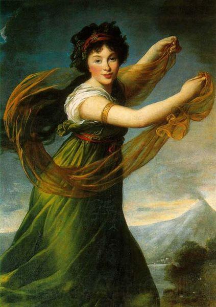 eisabeth Vige-Lebrun Portrait of Pelagie Sapiezyna nee Potocka France oil painting art